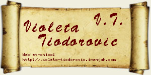 Violeta Tiodorović vizit kartica